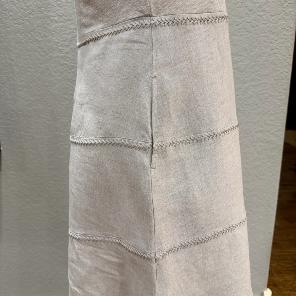 J. Jill Beige Sleeveless Midi Dress - Picture 9 of 16
